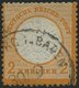 Dt. Reich 24 O, 1872, 2 Kr. Orange, K1 FREIBURG IN BADEN, Fotobefund Krug: Die Marke Ist Farbfrisch Und Deutlich Geprägt - Used Stamps