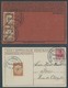 ZEPPELINPOST 10,13,13b BRIEF, 1912, Flp. Am Rhein Und Main, 3 Flugpostkarten, Alle An Gleiche Adresse In Paris, Mit Rote - Airmail & Zeppelin