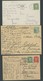 LUFTPOST-VIGNETTEN 1925, Zeppelin-Eckener-Spende, 4 Verschiedene Karten Und Ein Brief Mit Maschinen Bzw. Hand-Werbestemp - Correo Aéreo & Zeppelin
