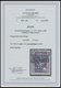 PORTOMARKEN P 28I O, 1923, 50000 Auf 500 M Dunkelpurpur, Aufdruck Rußig, Zeitgerechte Entwertung DANZIG, Pracht, Fotoatt - Andere & Zonder Classificatie