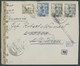 FELDPOST II. WK BELEGE 1943/4, Spanier In Deutscher Luftwaffe: 3 Verschiedene Briefe Mit Spanischen Marken Und Zensuren, - Besetzungen 1938-45
