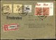 GROSSRÄSCHEN-VORLÄUFER V 9I BRIEF, 1945, 30 Pf. Uhrzeitklebezettel Mit Abart Wertangabe 10 Verbessert In 30 Mit Zusatz-M - Private & Local Mails