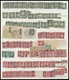 DIENSTMARKEN A O,**,*,(*) , 1954-57, Umfangreiche, überwiegend Gestempelte Dublettenpartie, Teils In Bogenteilen, Meist  - Other & Unclassified