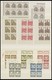 LOTS VB **, 1961-64, Kleine Partie Postfrischer Waagerechter Paare Bedeutende Deutsche Und Bauten In Viererblocks Oder 1 - Used Stamps