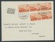 Delcampe - SAMMLUNGEN, LOTS 1945/57, 11 Verschiedene Flugpostbelege In 10 Länder, Alle Portogerecht, Dabei Erstflüge, FDC`s, Einsch - Collections, Lots & Series