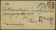 ÖSTERREICH 44/5,47 BRIEF, 1884, 2, 3 Kr. Doppeladler Und Rückseitiges Reco-Porto 10 Kr. Doppeladler Auf Brief Von MÄHR.  - Used Stamps