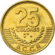 Monnaie, Costa Rica, 25 Colones, 2001, SPL, Laiton, KM:229A - Costa Rica