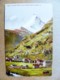 Post Card Carte Switzerland Mountains Montagnes Berges 1912 Zermatt 1620 M. Mont Cervin - Storia Postale