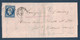 1855 - BOITE RURALE E LOCALISÉE De ST URBAIN (MARNE) Sur LETTRE LAC AFFRANCHIE N° 14 OBL. PC 1579 CAD JOINVILLE - 1849-1876: Periodo Classico