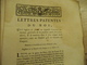 Lettres Patentes Du Roi  Du Roi Octobre 1781 Exercice Des Recettes - Decrees & Laws