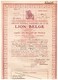 Titre Ancien - Compagnie Nationale D'Assurances Sur La Vie  - Lion Belge - Titre De 1913 - - Banque & Assurance