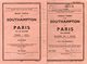 Billet Ticket Simple Trajet Southampton Au Havre Par Bateau Et Via  Paris St Lazare Par Chemin De Fer. SNCF .18.7.1952. - Europa