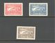 Greece  - 1933 Airship Graf Zeppelin Mint Hinged Michel No. 352-4 - Unused Stamps