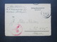 3. Reich 1942 Feldpostkartenbrief Roter Feldpoststempel Absender Aus Komotau Sudetengau Feldpostnummer 32445 - Briefe U. Dokumente