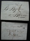 Toulouse, Lot De Deux Lettres De 1827 Et 1817 Avec Marques Postales, Voir Détail - 1801-1848: Precursori XIX