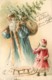 Pere Noel , Carte Gaufrée , * LC 377 85 - Santa Claus