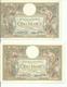 2 BILLET DE 100 Francs 1 DE 1928 ET 1 DE 1929 BON ETAT - 100 F 1908-1939 ''Luc Olivier Merson''