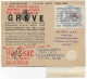 GREVE De 1953 - ENVELOPPE HORS-SAC De SAUMUR (MAINE ET LOIRE) Avec VIGNETTES CHAMBRE De COMMERCE - Documents