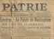 LA PATRIE (Jeudi 26 Juin 1902), Londres, Palais De Buckingham, L'état Du Roi Edouard VII, Bruits Alarmants, Croquis... - General Issues