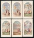 6 HEILIGE PRENTJES 1te COMMUNIE 1958   ZIE 2 SCANS   10.5 X 6 CM - Images Religieuses