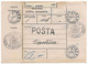 Yugoslavia Slovenia 1940 Ljubljana Official Postal Parcel Card - Covers & Documents