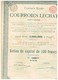 Titre Ancien -Fabrique Russe De Courroies Lechat - Titre De 1900 - - Industrie