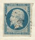 N°14 BLEU NAPOLEON SUR LETTRE / VERTUS POUR PARIS / 1 SEPT 1855 - 1849-1876: Période Classique