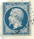 N°14 BLEU NAPOLEON SUR LETTRE / CLOYES SUR LE LOIR POUR VERSAILLES / 7 SEPT 1855 - 1849-1876: Période Classique