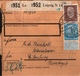 ! 1934  Paketkarte Deutsches Reich Aus Leipzig, Bogenrand - Briefe U. Dokumente