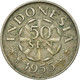 Monnaie, Indonésie, 50 Sen, 1955, TTB, Copper-nickel, KM:10.1 - Indonesië