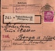 ! 1934  Paketkarte Deutsches Reich, Tambach Dietharz, Thüringerwald Nach Berga Kyffhäuser, Einkreisstempel - Storia Postale