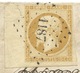 BORD DE FEUILLE N° 13 BISTRE NAPOLEON SUR LETTRE / EPINAL VOSGES POUR EPINAL / 1854 / BOITE RURALE Q AVIERE - 1849-1876: Période Classique