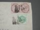 UK 1900's Perfin Stamps Ship Mail Letter Front__(L-32426) - Covers & Documents