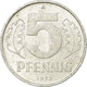 Monnaie, GERMAN-DEMOCRATIC REPUBLIC, 5 Pfennig, 1972, Berlin, TTB, Aluminium - 50 Pfennig