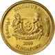 Monnaie, Singapour, 5 Cents, 2009, Singapore Mint, TTB, Aluminum-Bronze, KM:99 - Singapour