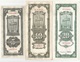 China 3 Banknotes 5, 10 & 20 Customs Gold Units 1930 - China