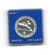 POLEN 200 ZLOTYCH 1980 ZILVER PROOF LAKE PLACID - SKIEN - MET OLYMPISCHE TOORTS - WITH TORCH - Polen