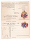 Carte Double En Franchise Militaire - Faisceau De 6 Drapeaux - Lettres & Documents