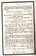 Image Mortuaire - Corneille Prosper Sterckx - Notaire - Chevalier De L' Ordre De La Couronne - Né Sempst 1848 - Devotion Images