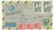 TAXE 100FR+10X3+2FR PARIS 1956 LETTRE AVION BRASIL - 1859-1959 Briefe & Dokumente