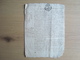 MANUSCRIT 1753 CACHET G.D PARIS 2 SOLS - Manuscrits