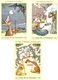 France 1995 - La Fontaine - 3 Cartes MNH - Le Corbeau Et Le Renard - La Cigale Et La Fourmi - Le Chat, La Belette Et Le - Standard Postcards & Stamped On Demand (before 1995)