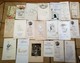 LOT DE 46 MENUS DONT CERTAINS FAIT MAIN GAUFREE TOUR EIFFEL ILLUSTRATEUR GAGNY 1913 1939 1949 VATTEVILLE-LA-RUE - Altri & Non Classificati