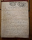 LETTRE SUR PAPIER VELIN CACHET GENERALITE BRETAGNE CROZON LE DREUILLON GUALEGUEZ-EN-LISLE DOCUMENT HISTORIQUE - Cachets Généralité