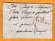 1795 - Marque Postale  En Rouge 83 JOIGNY, Yonne  Sur Lettre Avec Correspondance Vers Paris - Cachet à Date D'arrivée - 1701-1800: Precursores XVIII