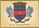 Saint Barthelemy Ouanalao . Rattachement . Ecusson . Croix De Malte. 1878. Premier Jour - Saint Barthelemy