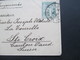 Frankreich 1899 Kleiner GA Umschlag Von Paris In Die Schweiz Nach Ste Croix Mit Ak Rasierklingenstempel Ste Croix - 1898-1900 Sage (Tipo III)