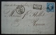 Morlaix 1858 Pc 2164 Après Le Départ J. Barbanson Aîné, Lettre Pour Rouen, Convoyeurs Au Revers - 1849-1876: Klassik