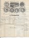 SH 0256.  N° 19 LP 192/ISEGHEM 31 DEC 69 S/LAC Commerciale P. PARMENTIER V. WANGEN (CH) Via TOURNAY (dos). TB - 1865-1866 Profil Gauche