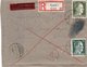 LAC 1943 - Recommandé Et Cachet KASSEL Sur Timbres Hitler YT 718 & 720 - Griffe Censure Ae - Covers & Documents